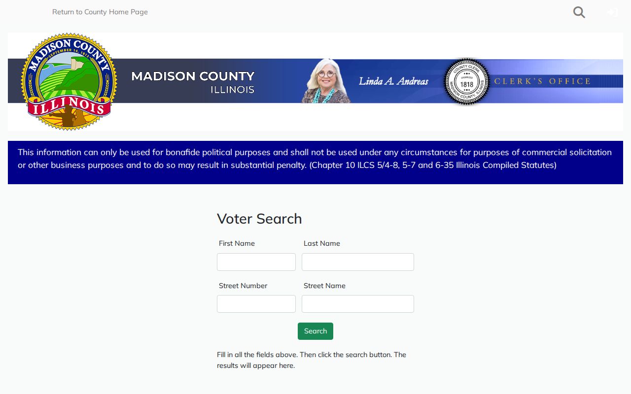Madison County voter search for eligible Granite City registration checks